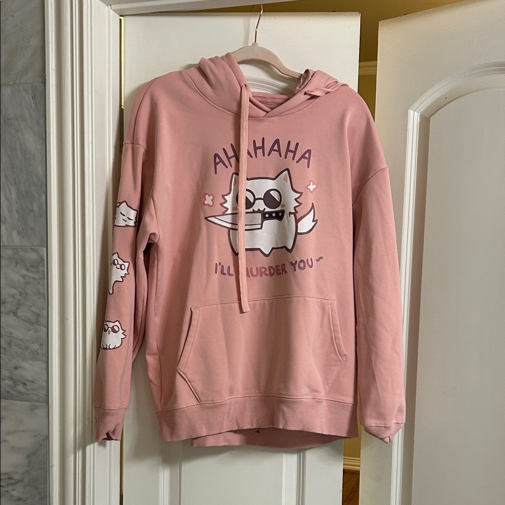 Pink Graphic Hoodie